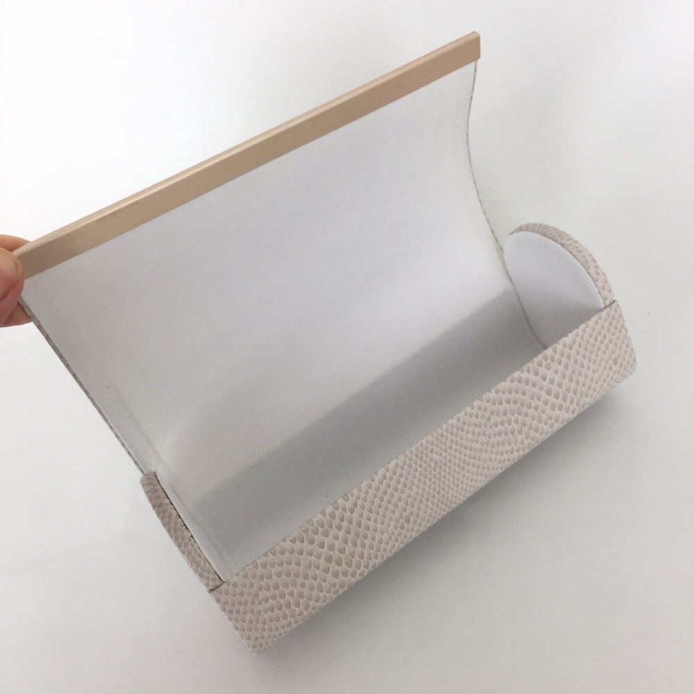 Jimmy Choo Snakeskin Embossed Replacement Sunglasses Case - Picture 4 of 8